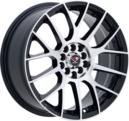 DCENTI RACING 49 Black Machined wheel