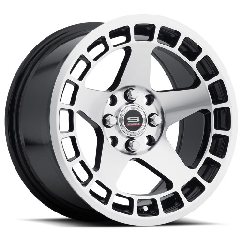 Spec-1 SPT-901 4x100 / 4x114.3 15x8 +20 Gloss Black & Machined