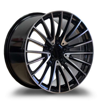 REPLICA WHEELS R8337 5x112 18x9.5 +45 Gloss Black Machined