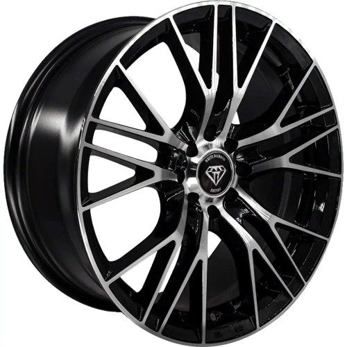 WHITE DIAMOND W3267 10x100 18x8 +35 Gloss Black/machine Face