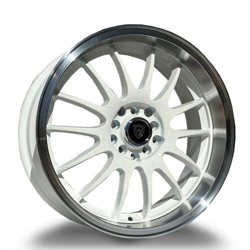 WHITE DIAMOND W824 10x100 17x7.5 +35 Gloss White/machine Lip