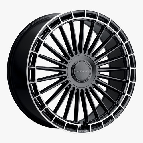 MV Forged MVF40 5x120 24x10 +35 Gloss Black
