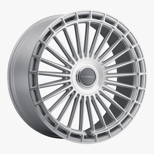 MV Forged MVF40 5x112 24x10 +25 Diamond Silver