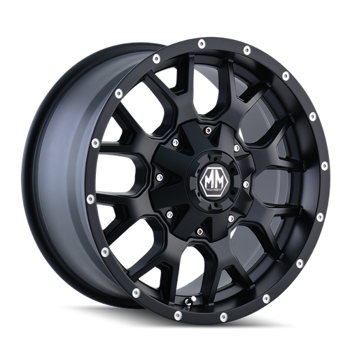 MAYHEM WARRIOR 8015 MATTE BLACK 17x9 -170 18mm 125.2mm