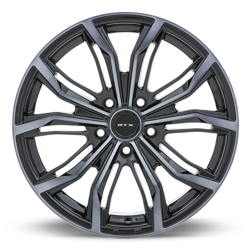 RTX Black Widow 5x114.3 17x7.5 +42 Black Machined Grey