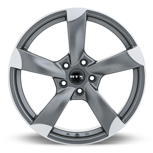 RTX RS II 5x112 17x7.5 +45 Satin Gunmetal Machined