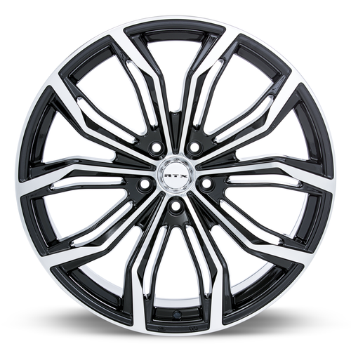 RTX Black Widow 5x108 17x7.5 +40 Black Machined