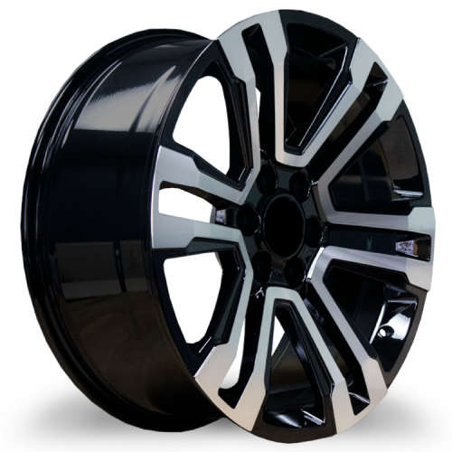 REPLICA WHEELS R668 6x139.7 22x9 +24 Gloss Black/machined