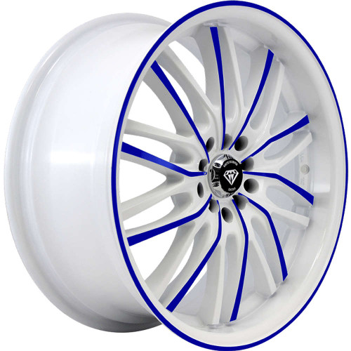 WHITE DIAMOND W3108 10x100 17x7.5 +35 White / Blue