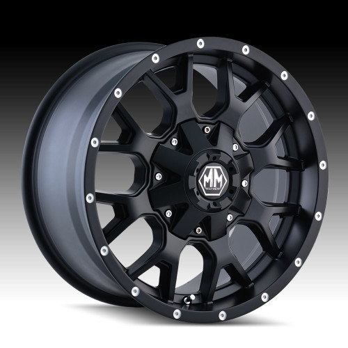 MAYHEM WARRIOR 8015 MATTE BLACK 20x10 -165 .1 -25mm 130.8mm