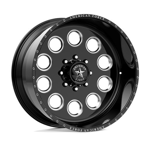 American Force AFW BIG TEN SS 8x165.1 20x14 -40 Gloss Black Milled