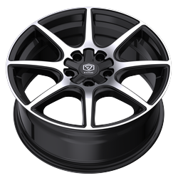 Edge Street 357MB 5x112 / 5x114.3 18x8 +40 Gloss Black Machined Face