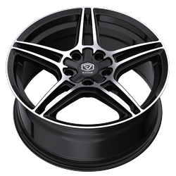 Edge Street 354MB 5x100 / 5x114.3 20x8.5 +40 Gloss Black Machined Face