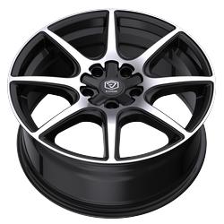 Edge Street 357MB 5x100 / 5x114.3 17x7.5 +40 Gloss Black Machined Face