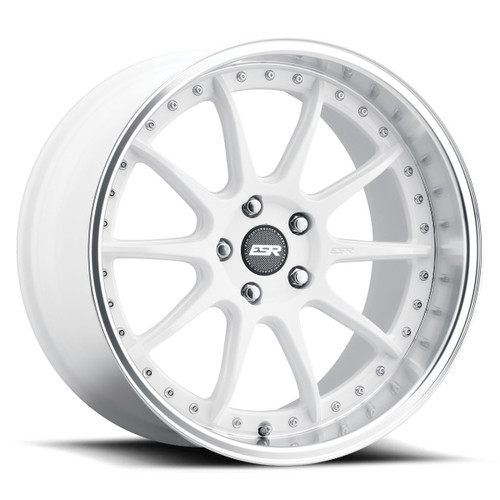ESR Wheels CS12 5x120 19x8.5 +30 Gloss White Machine Lip