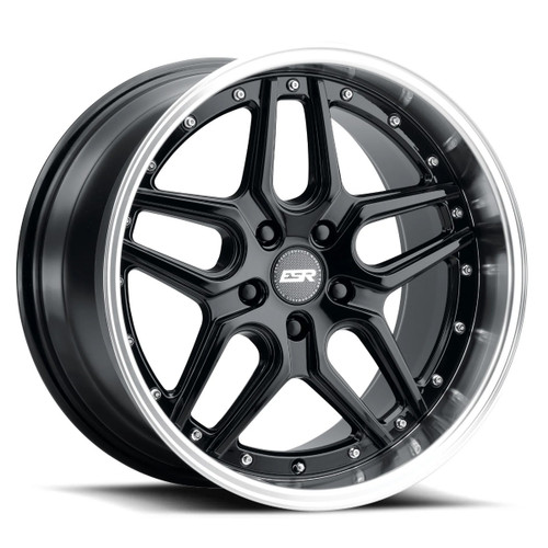 ESR Wheels CS15.2 5x112 19x8.5 +35 Gloss Black Machine Lip