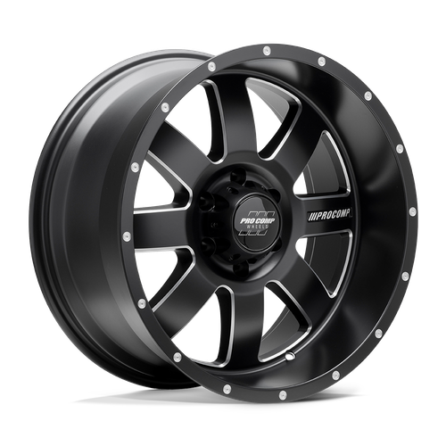 Pro Comp Alloys TRILOGY 5x139.7 20x10 -18 Satin Black Milled