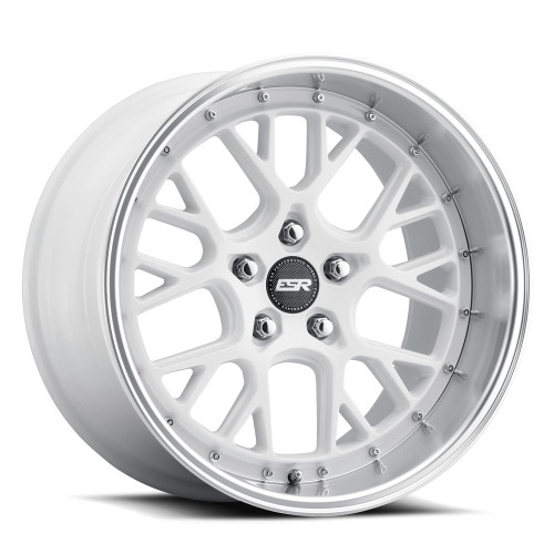 ESR Wheels CS11 5x112 19x8.5 +30 Gloss White Machine Lip