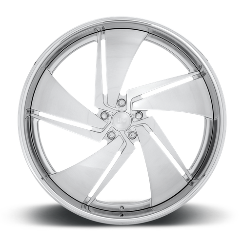 US Mag 1PC PHANTOM 5x127 26x10 +6 Brushed Face Polished Lip