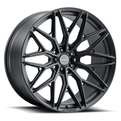 MV Forged MVF2 5x115 20x10 +15 Satin Black