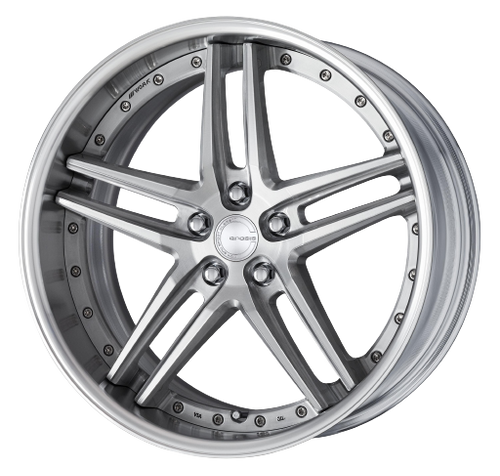 Work Gnosis Gr205 5x108 20x10+12 A Disk Brush Silver Clear