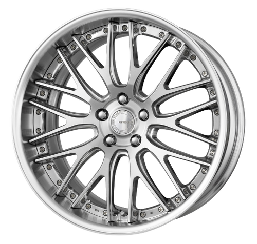 Work Gnosis Gr204 5x120 20x8+22 O Disk Composite Buffed And Brushed