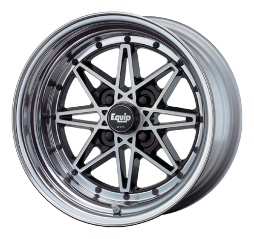 EQUIP 03 Black Polish 4x100 15x9 -6