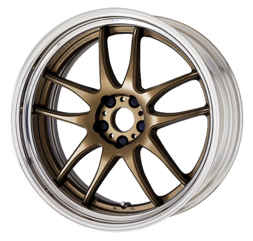 Work Cr 2P 4x100 17x9.0 +45 Matte Bronze | ThreePiece.us