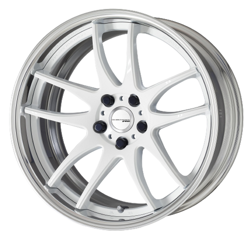 Work Cr 2P 4x100 16x9.0 +0 Gloss White - Threepieceus