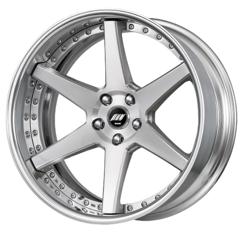 Work Zeast Black Label Bst1 5x120 20x9.5+0 H Disk Brush Silver Clear