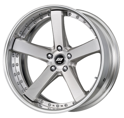 Work Zeast Black Label Bst2 5x108 20x10.5+30 S Disk Brush Silver Clear