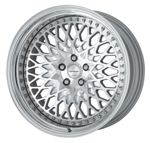 Work Gran Seeker Ccx 5x120 20x8+13 O Disk Machined Silver Polish
