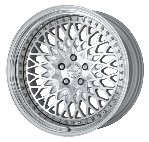 Work Gran Seeker Ccx 5x120 19x10+38 O Disk Machined Silver Polish