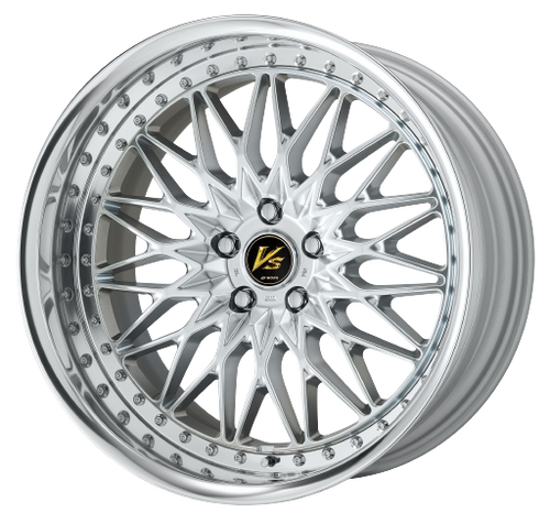 タイヤ・ホイール work vs 19inch Work Vs-Xv 5x114.3 19x9.5+22 L Disk Silky Rich Silver