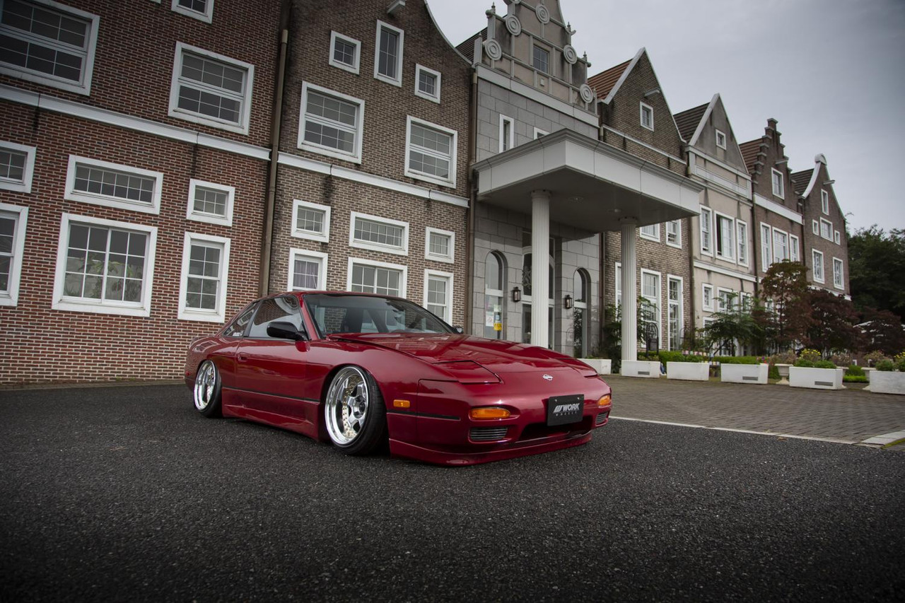 Nissan 180SX S13 with Work Meister S1 3P Wheels