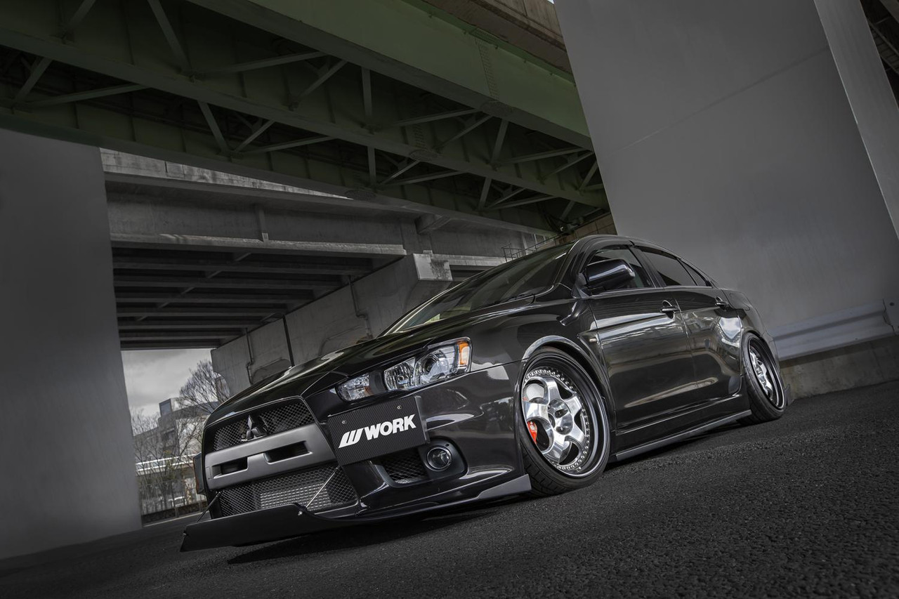 Mitsubishi Lancer Evo X With Work Meister S1 3P Wheels