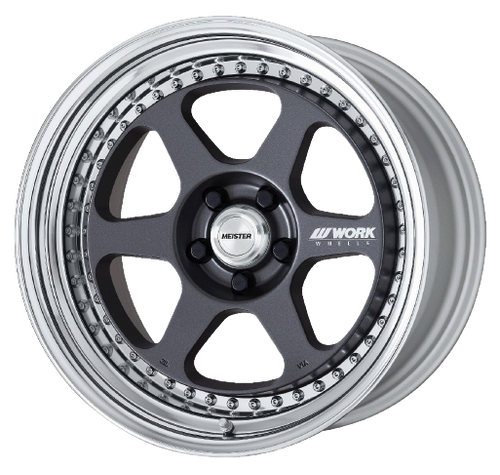 Work Meister L1 3P 5x100 19x8+19 A Disk Matte Gunmetal - Threepieceus