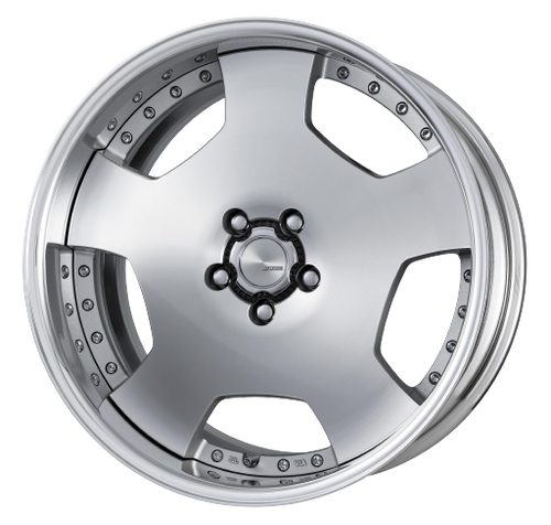 WORK LANVEC LD1 18インチ Work Lanvec Ld1 5x100 18x12+45 A Disk Machine Silver Polish