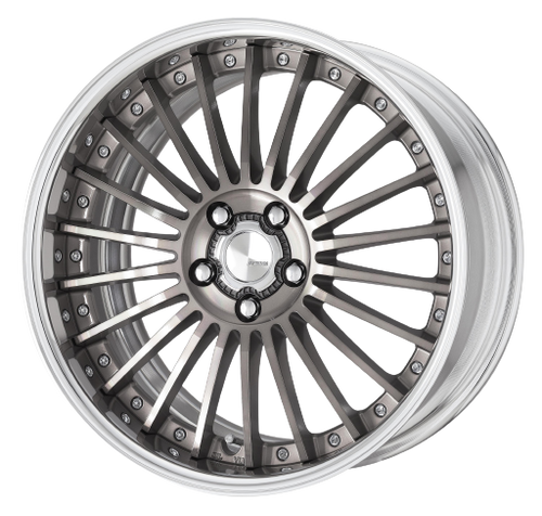 Work Lanvec Lf1 5x114.3 21x8+38 O Disk Trans Gray Polish