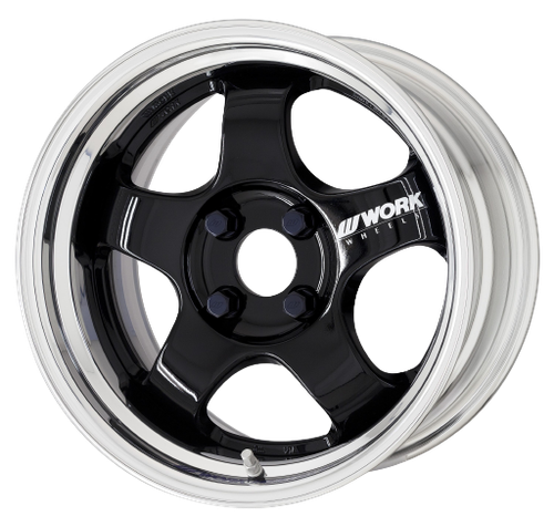 Work Meister S1 2P 5x115 15x9.5+45 A Disk Black wheel for 1990 Cadillac Eldorado