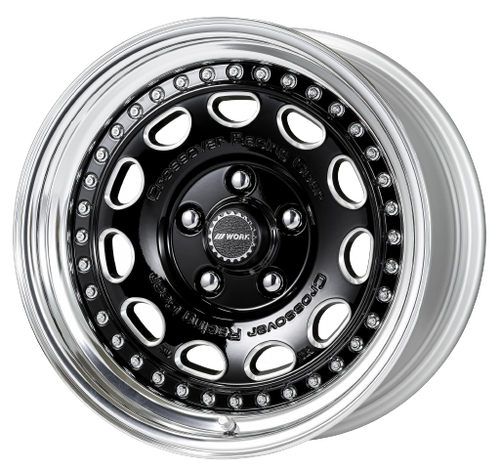 Work Crag Galvatre 5x114.3 16x9 13 black chamfer machine