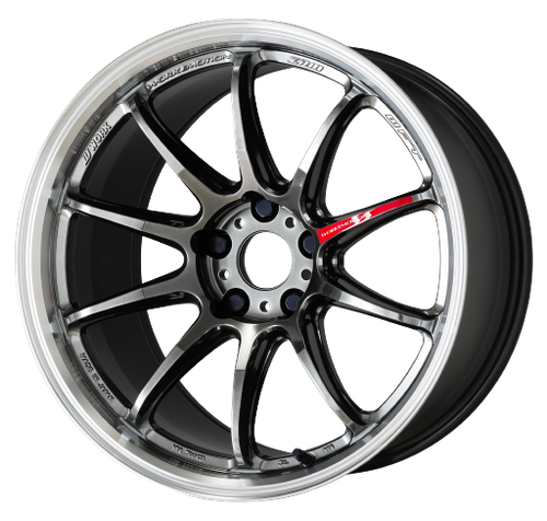Work Emotion Zr10 4x100 17x7 +53 Glim Black Diamond Rim cut