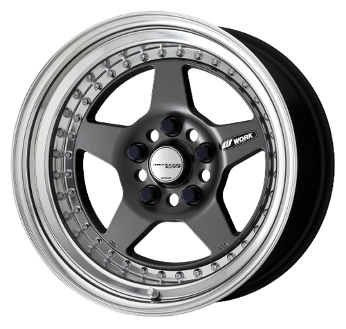 Work Meister Cr01 4x100 15x8+35 A Disk Matte Gunmetal - Threepieceus