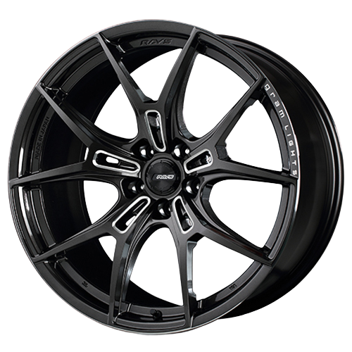 Gram Lights 57FXZ 5x112 20x10.5+34 Super Dark Gunmetal / Machining Rim Edge DC