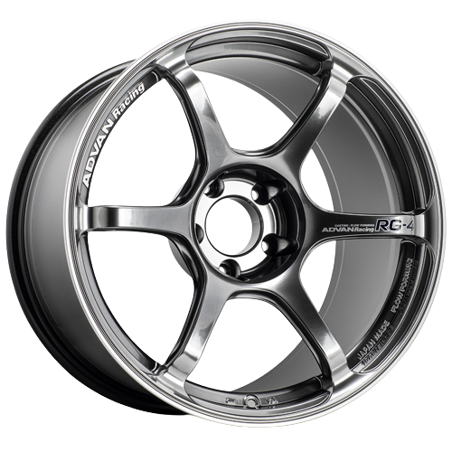 Advan RG-4 5x114.3 18x8.5+30 Racing Hyper Black & Ring - Threepieceus