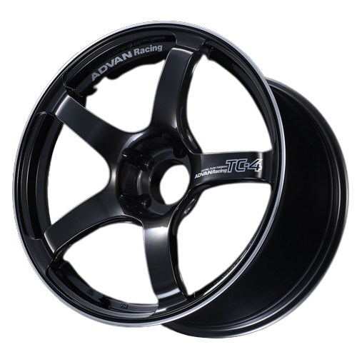 Advan TC-4 4x100 16x7.5+40 Black Gun Metallic & Ring - Threepieceus