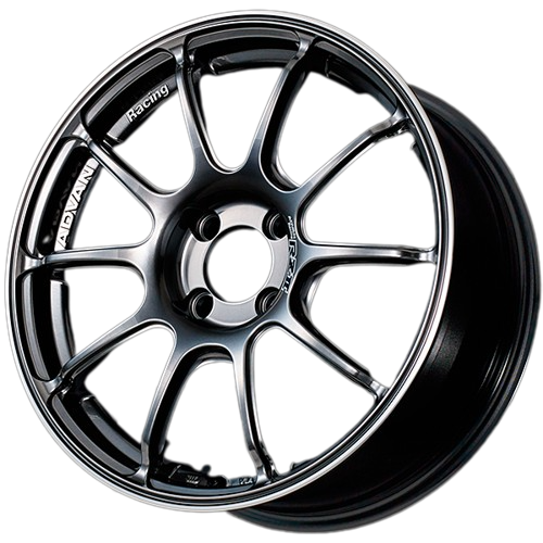 Advan RZ II 5x114.3 18x10+35 Racing Hyper Black And Ring