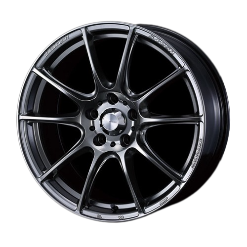 WedsSport SA-25R 5x114.3 18x8.5+35 Platinum Silver Black 