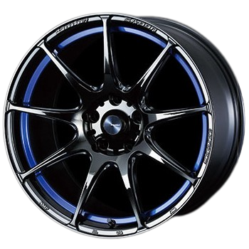 WedsSport SA-99R 4x100 17x6.5+50 Face F / Blue Light Chrome II