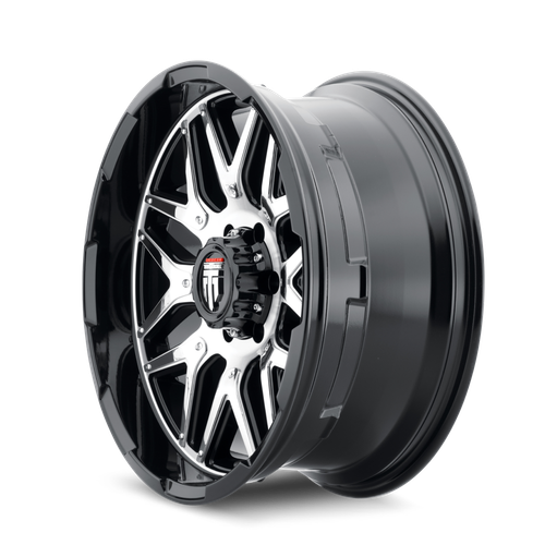 American Truxx Grind AT151 5x127 20x9+12 Gloss Black/Machined